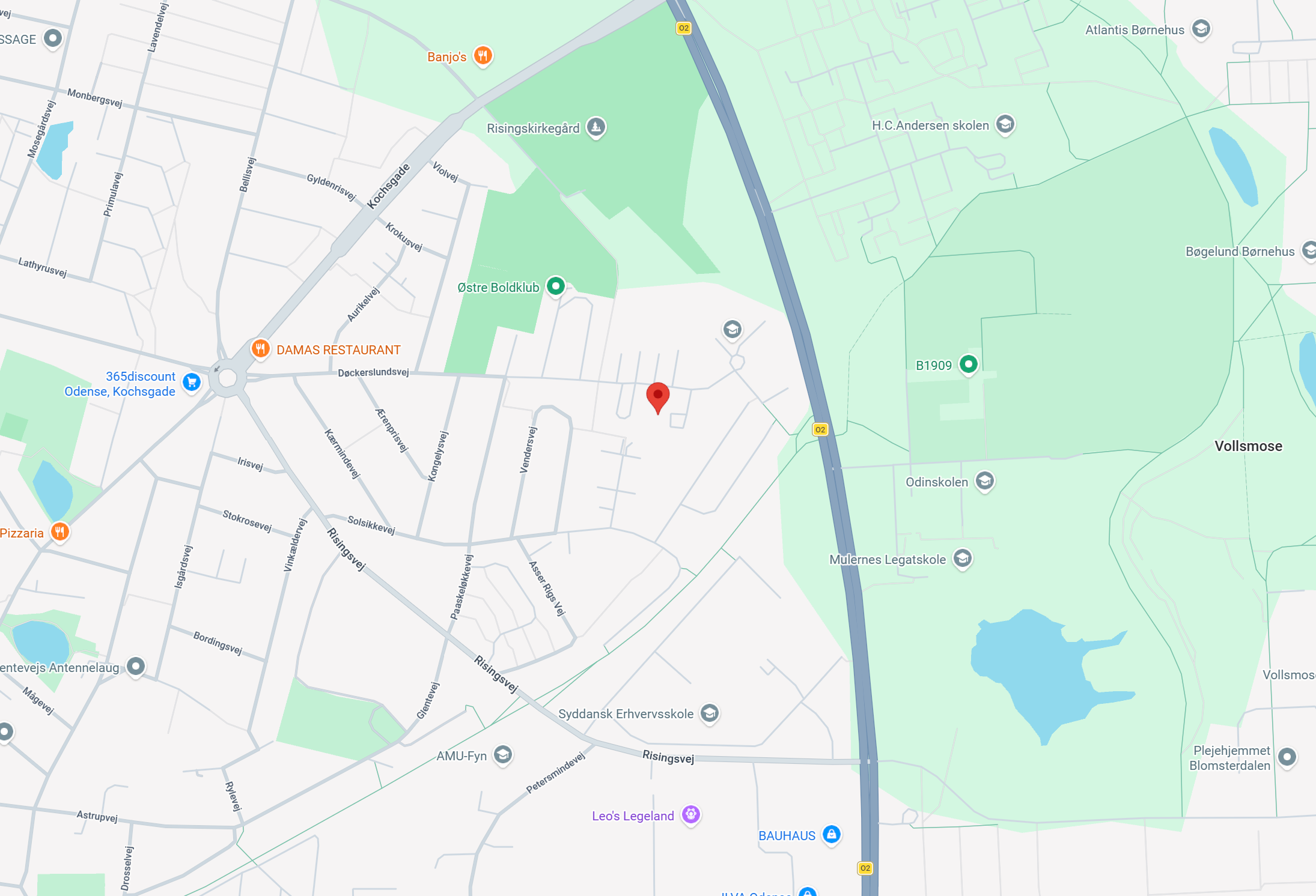 Kort over dækningsområde - hele Fyn